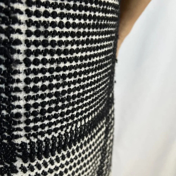 Theory Black White Tweed Wool Blend Sheath Dress $495 - Picture 11 of 14